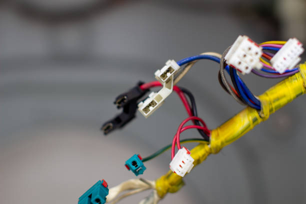 Washing machine repair. Wires, plug for connection.